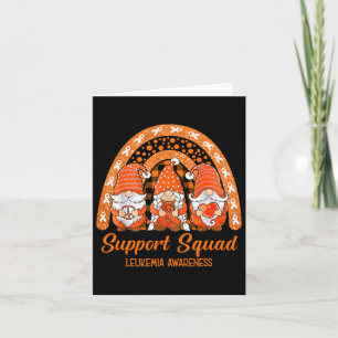 Support Squad Leukemia Awareness Month Gnomies  Card