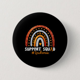 Support Squad Leukemia Awareness Orange Ribbon Rai Button