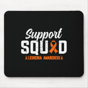Support Squad Leukemia Blood Cancer Awareness Oran Mouse Pad