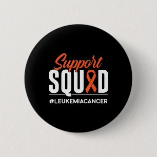 Support Squad Leukemia Cancer Awareness Gift Button