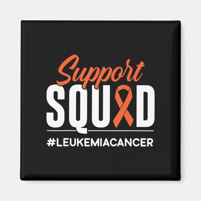 Support Squad Leukemia Cancer Awareness Gift  Magnet (Front)