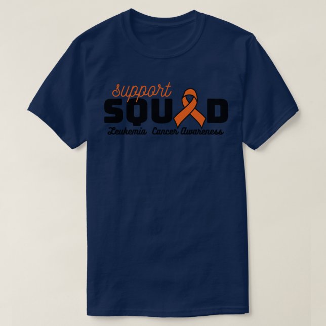 Support Squad Leukemia T-Shirt (Design Front)