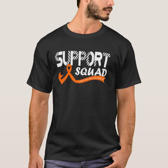 Support Squad Limb Loss and Limb Difference Awaren T-Shirt (Front)