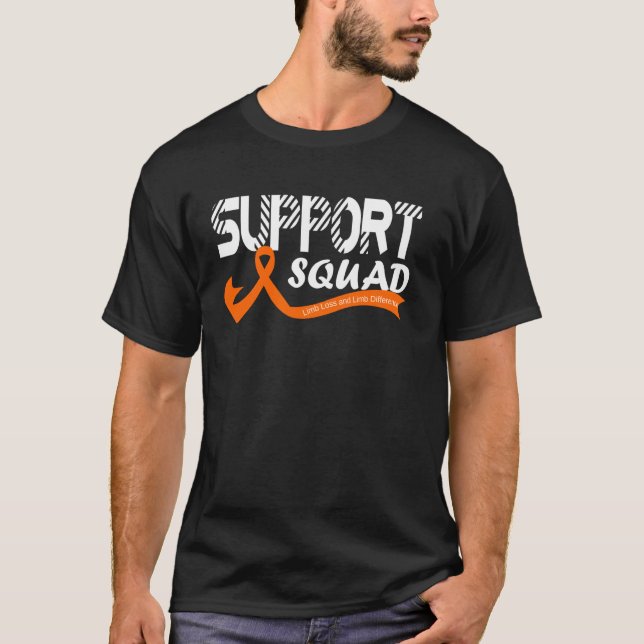 Support Squad Limb Loss and Limb Difference Awaren T-Shirt (Front)