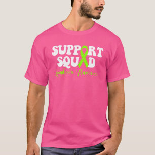 Support Squad Lime Green Ribbon Lymphoma Awareness T-Shirt