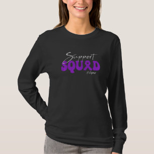 Support Squad Lupus Awareness Purple Ribbon T-Shirt
