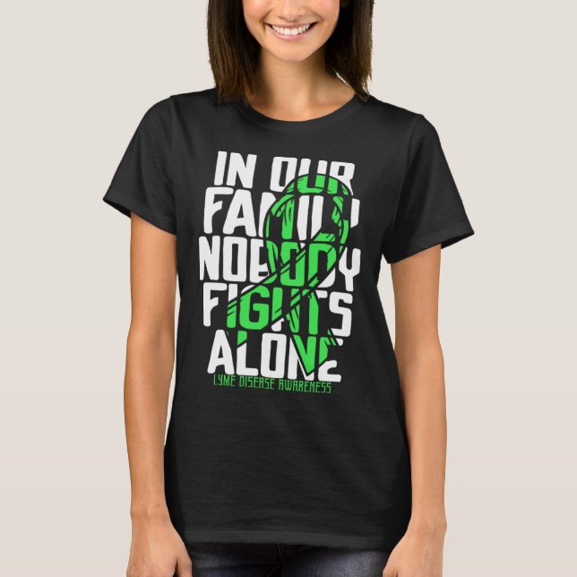 Support Squad Lyme Disease Warrior Family Awarenes T-Shirt (Front)