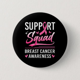 Support Squad Matching Family Breast Cancer Awaren Button