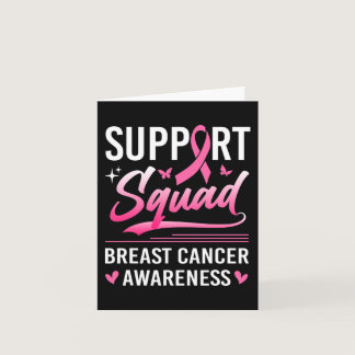 Support Squad Matching Family Breast Cancer Awaren Card