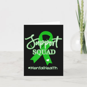 Support Squad Mental Health Awareness Lime Green R Card