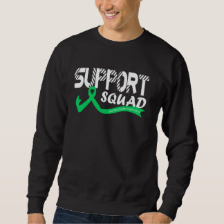 Support Squad Mental Health Awareness Ribbon Green Sweatshirt
