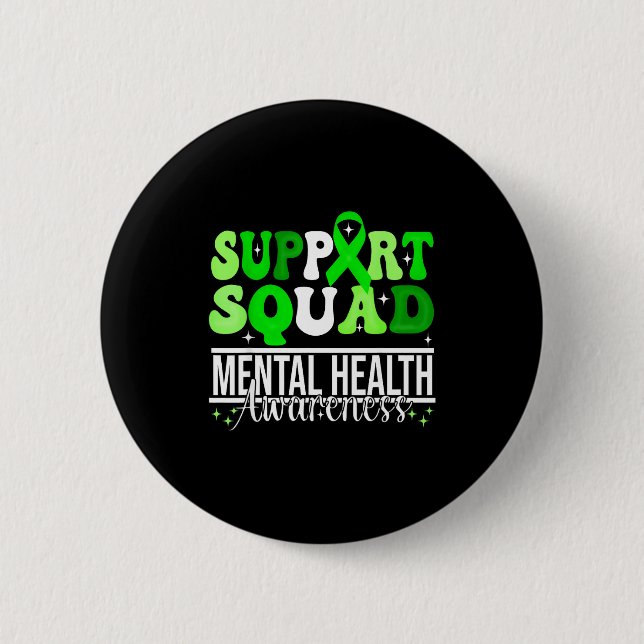 Support squad mental health awareness unity and button (Front)