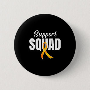 Support Squad Ms Multiple Sclerosis Awareness Oran Button