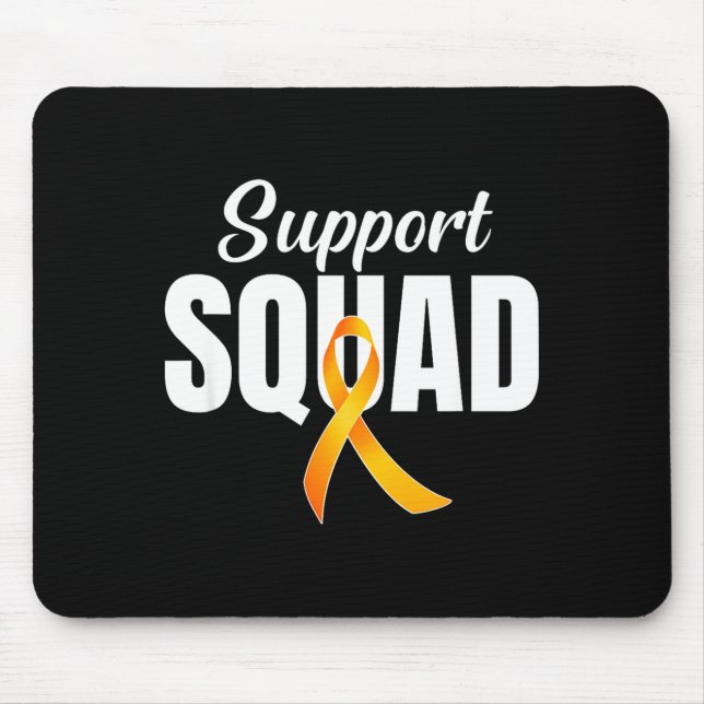 Support Squad Ms Multiple Sclerosis Awareness Oran Mouse Pad (Front)