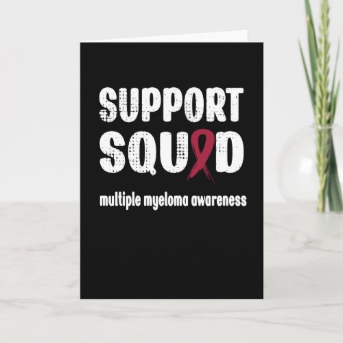 Support Squad Multiple Myeloma Awareness Ribbon Card