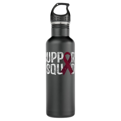 Support Squad Multiple Myeloma Awareness Stainless Steel Water Bottle