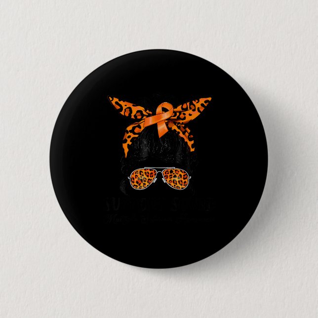 Support Squad Multiple Sclerosis Awareness Messy B Button (Front)