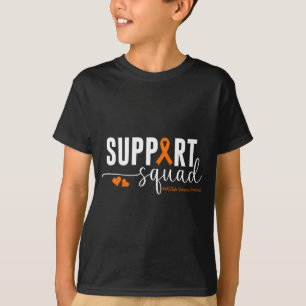 Support Squad Multiple Sclerosis Awareness Orange T-Shirt
