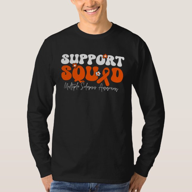 Support Squad Multiple Sclerosis Awareness T-Shirt (Front)