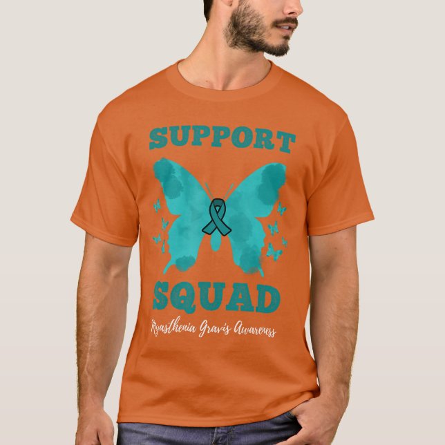 Support Squad Myasthenia Gravis Awareness T-Shirt (Front)