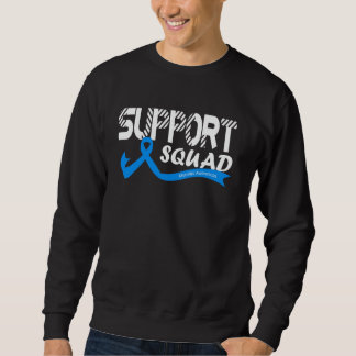 Support Squad Myositis Awareness Ribbon Blue Sweatshirt
