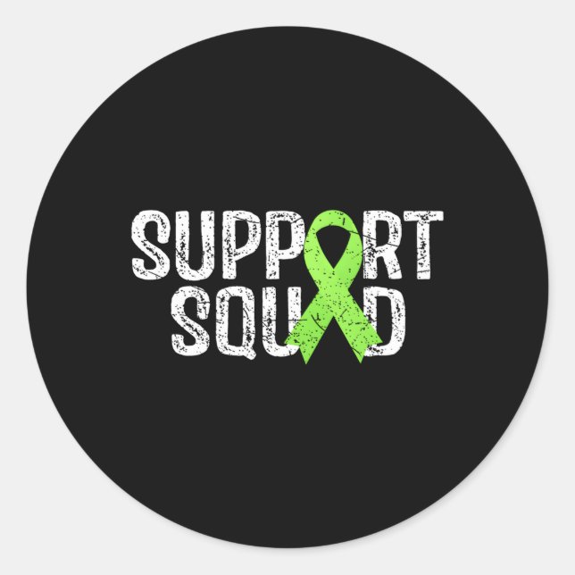 Support Squad Non Hodgkins Lymphoma Awareness Classic Round Sticker (Front)