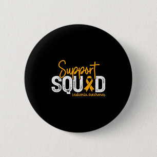 Support Squad Orange Ribbon Cancer Leukemia Awaren Button