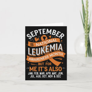 Support Squad Orange Ribbon Leukemia Blood Cancer  Card