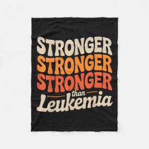 Support Squad Orange Ribbon Leukemia Blood Cancer Fleece Blanket