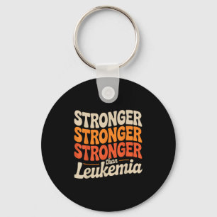 Support Squad Orange Ribbon Leukemia Blood Cancer Keychain