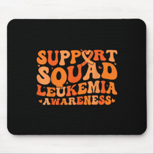 Support Squad Orange Ribbon Leukemia Blood Cancer Mouse Pad