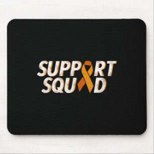 Support Squad Orange Ribbon Leukemia Blood Cancer Mouse Pad