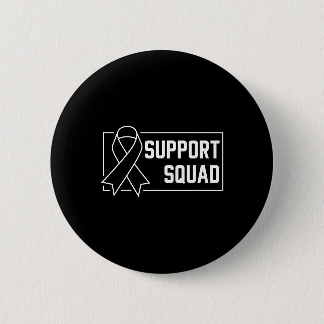 Support Squad Orange Warrior Crps Awareness 3  Button (Front)
