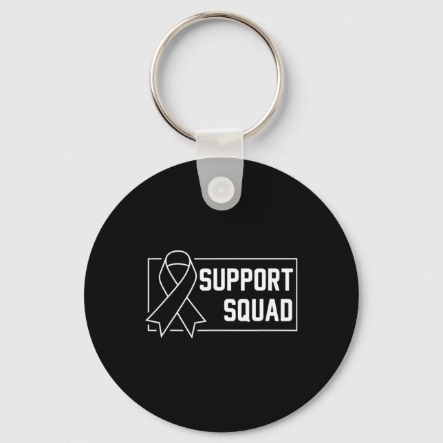 Support Squad Orange Warrior CRPS Awareness 3 Keychain (Front)