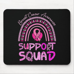 Support Squad Pink Rainbow Leopard Breast Cancer A Mouse Pad