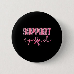 Support Squad Pink Ribbon Leopard Breast Cancer Aw Button