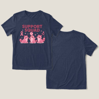 Support Squad Pink Ribbon Raccoons Tri-Blend Shirt
