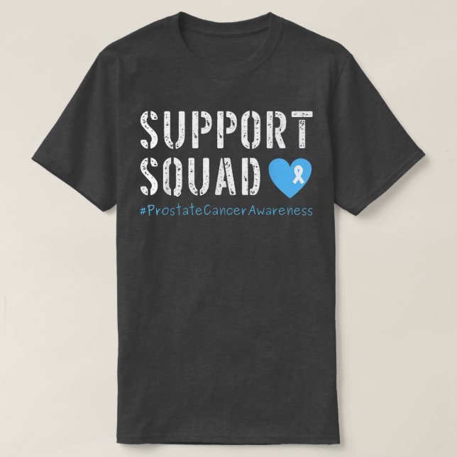 Support Squad Prostate Cancer Awareness  T-Shirt (Design Front)