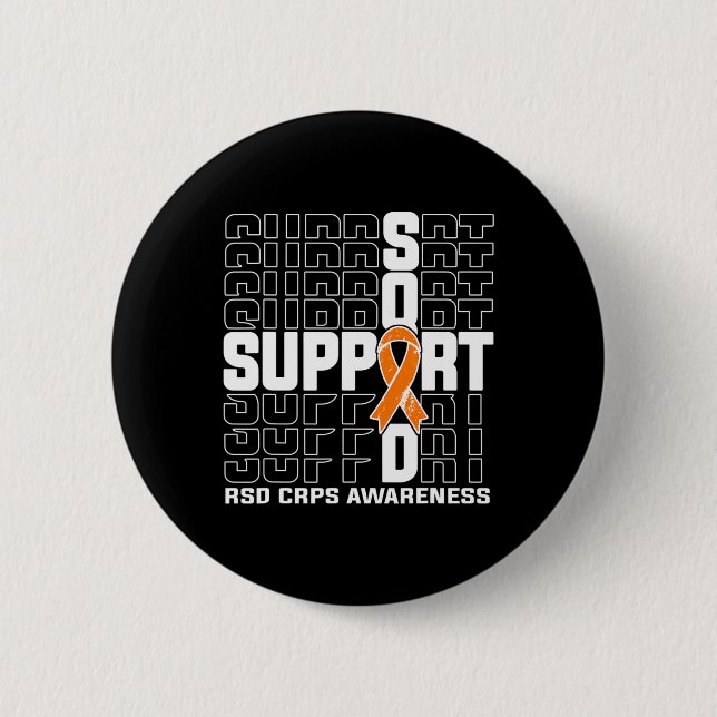 Support Squad RSD CRPS Awareness 2 Button (Front)