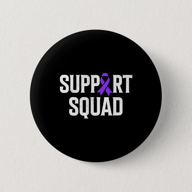 Support Squad Support Pancreatic Cancer Awareness  Button (Front)