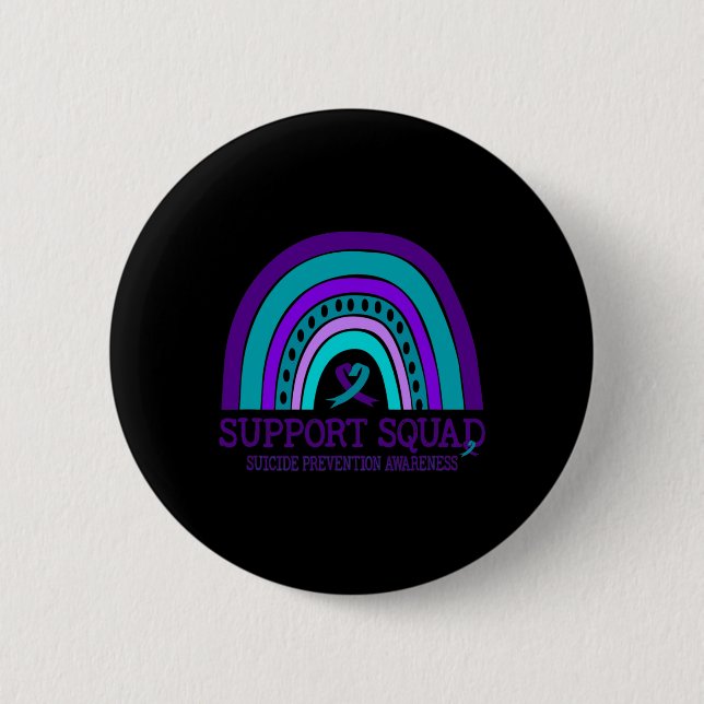 Support Squad Support Rainbow Suicide Prevention A Button (Front)