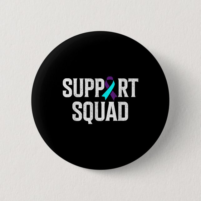 Support Squad Support Suicide Prevention Awareness Button (Front)