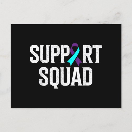 Support Squad Support Suicide Prevention Awareness Holiday Postcard
