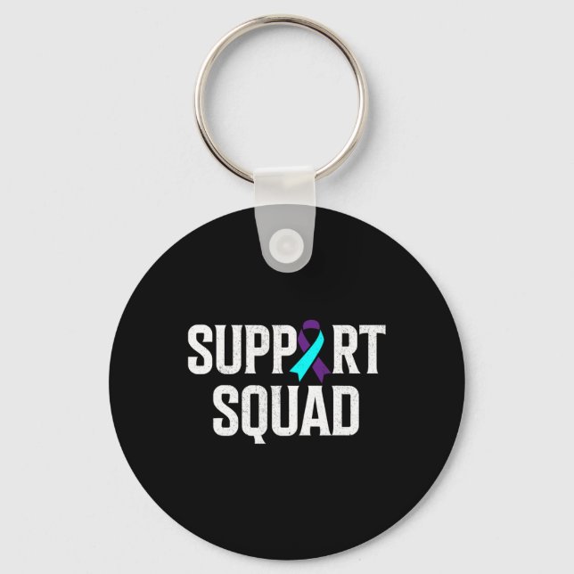 Support Squad Support Suicide Prevention Awareness Keychain (Front)