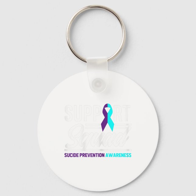 Support Squad Support Suicide Prevention Awareness Keychain (Front)