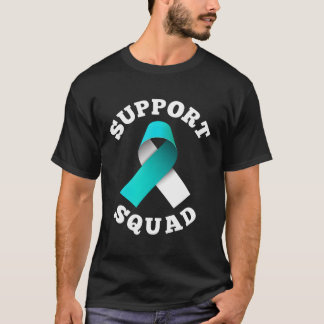 Support Squad Supporter Cervical Cancer Awareness T-Shirt