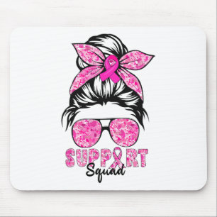 Support Squad Team Breast Cancer Awareness Warrior Mouse Pad