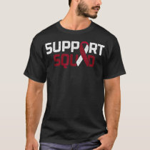 Support Squad  Throat Oral Head & Neck Cancer Awar T-Shirt