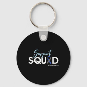 Support Squad - Type 1 Diabetes Awareness Keychain