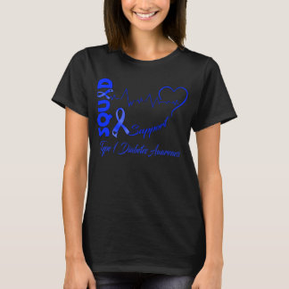 Support Squad TYPE 1 DIABETES AWARENESS T-Shirt